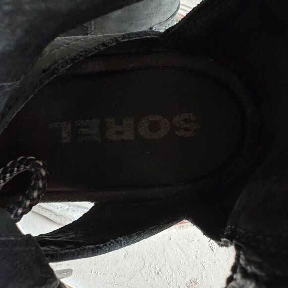 Sorel Joanie ll Lace Sandal size 9.5 in black - Picture 7 of 8